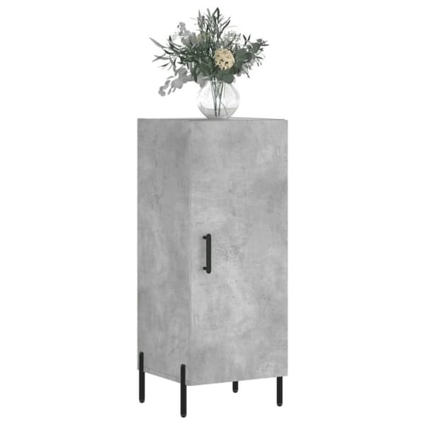 vidaXL Senkki betoninharmaa 34,5x34x90 cm tekninen puu