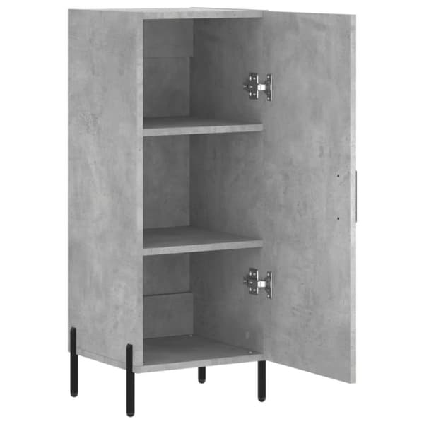 vidaXL Skåp betonggrå 34,5x34x90 cm konstruerat trä
