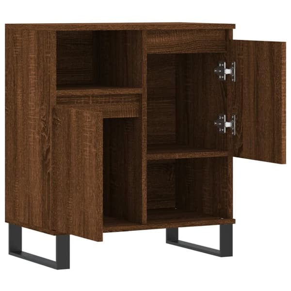 vidaXL Senkki ruskea tammi 60x35x70 cm tekninen puu