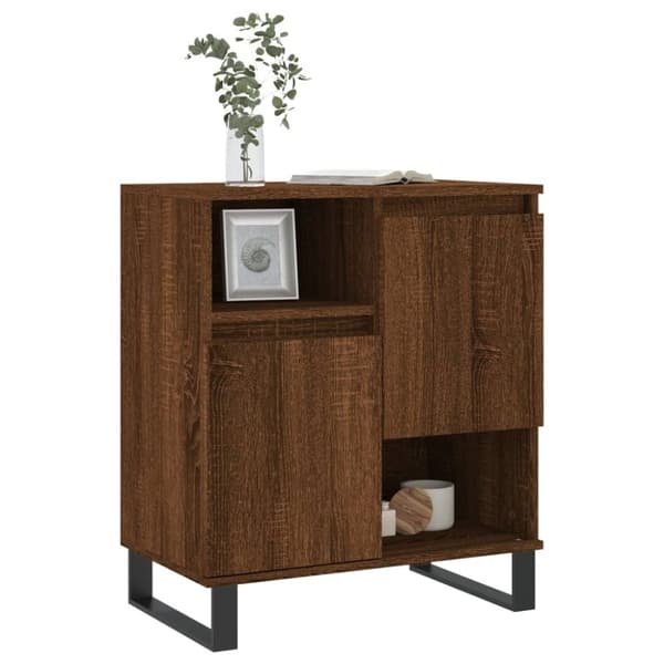vidaXL Senkki ruskea tammi 60x35x70 cm tekninen puu