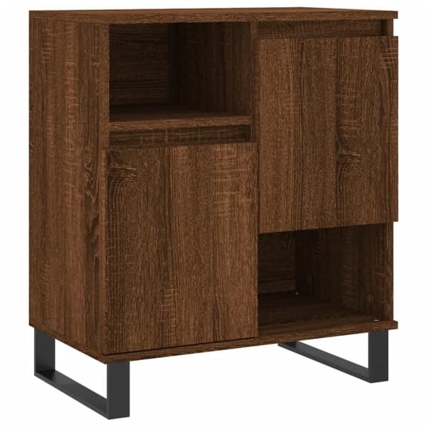 vidaXL Byrå brun ek 60x35x70 cm konstruerat trä