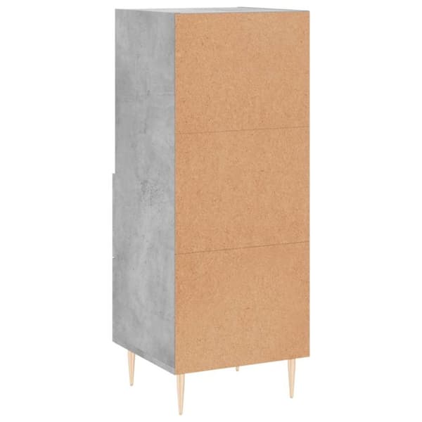 vidaXL skænk 34,5x34x90 cm konstrueret træ betongrå