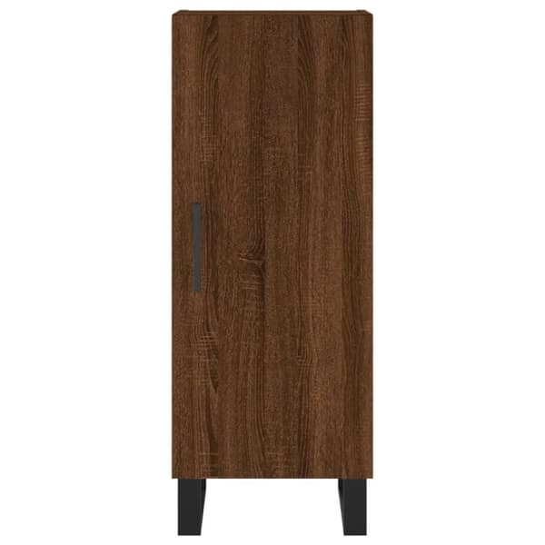 vidaXL Senkki ruskea tammi 34,5x34x90 cm tekninen puu