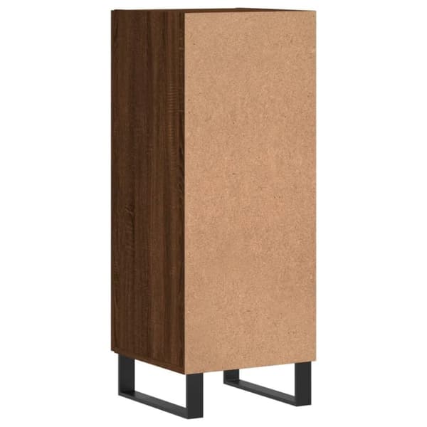 vidaXL Senkki ruskea tammi 34,5x34x90 cm tekninen puu
