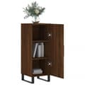 Miniatyrbilde 3 av 11: vidaXL Skjenk brun eik 34,5x34x90 cm konstruert tre