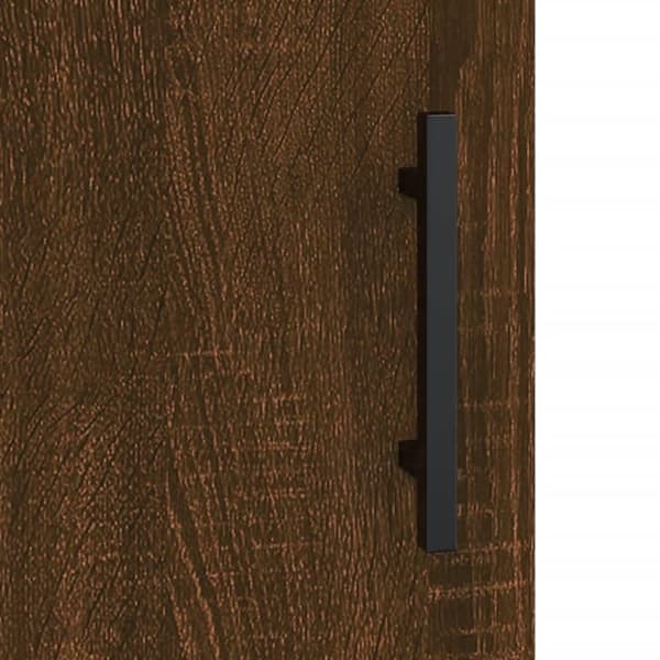 vidaXL Skjenk brun eik 34,5x34x90 cm konstruert tre