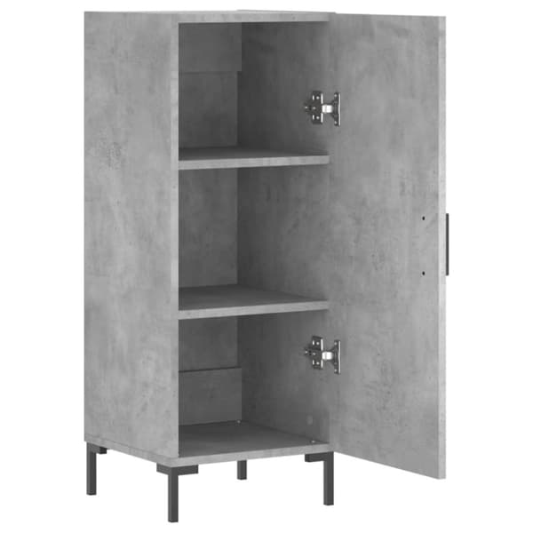 vidaXL skænk 34,5x34x90 cm konstrueret træ betongrå