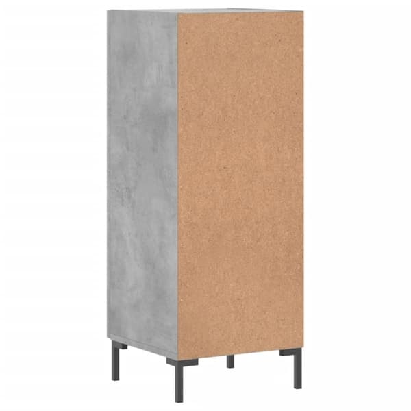 vidaXL skænk 34,5x34x90 cm konstrueret træ betongrå