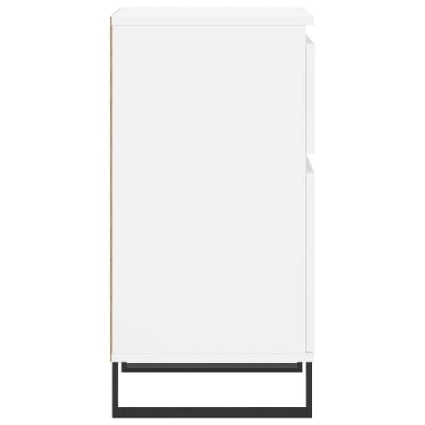 vidaXL skænk 40x35x70 cm konstrueret træ hvid