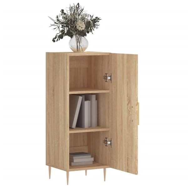 vidaXL Skänk sonoma-ek 34,5x34x90 cm konstruerat trä