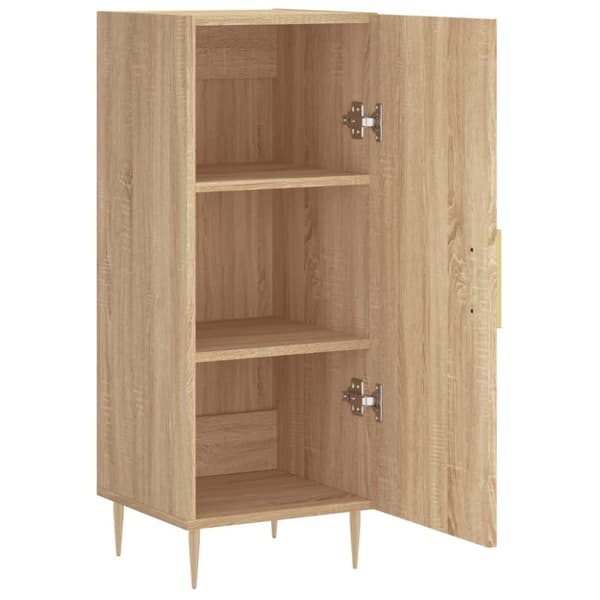 vidaXL Skänk sonoma-ek 34,5x34x90 cm konstruerat trä