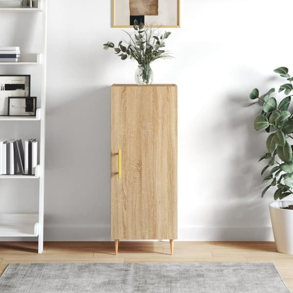vidaXL skænk 34,5x34x90 cm konstrueret træ sonoma-eg