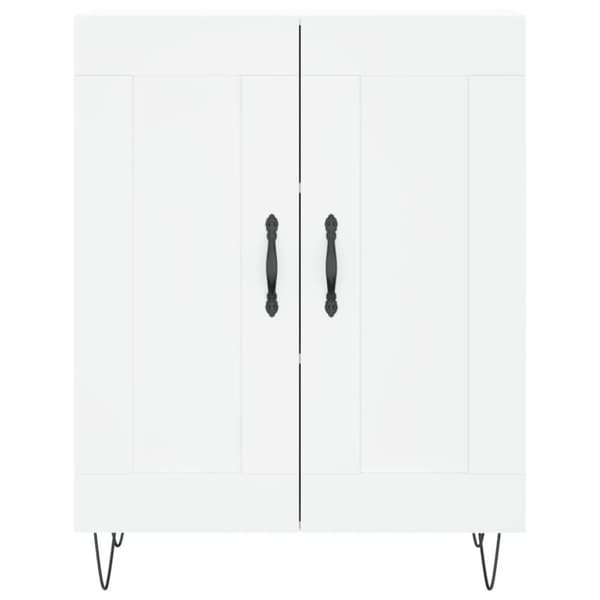 vidaXL skænk 69,5x34x90 cm konstrueret træ hvid