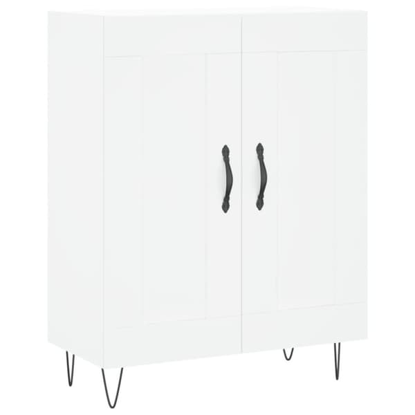 vidaXL skænk 69,5x34x90 cm konstrueret træ hvid
