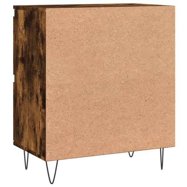 vidaXL Skjenk røkt eik 60x35x70 cm konstruert tre