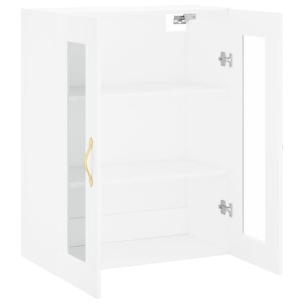 vidaXL Väggskåp vit 69,5x34x90 cm