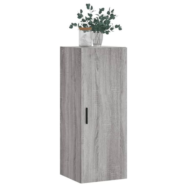 vidaXL vægskab 34,5x34x90 cm grå sonoma-eg