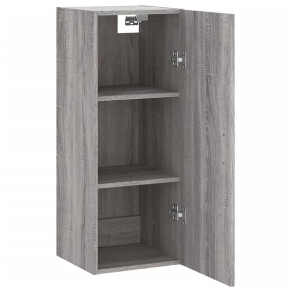 vidaXL vægskab 34,5x34x90 cm grå sonoma-eg