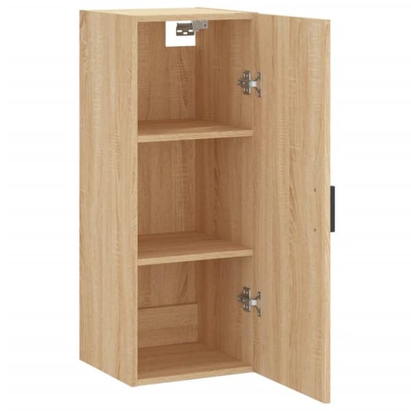 vidaXL Veggskap sonoma eik 34,5x34x90 cm