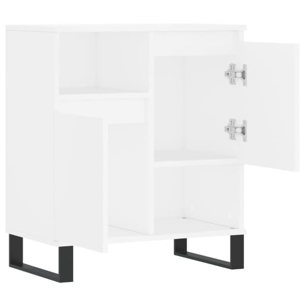 vidaXL Byrå vit 60x35x70 cm konstruerat trä
