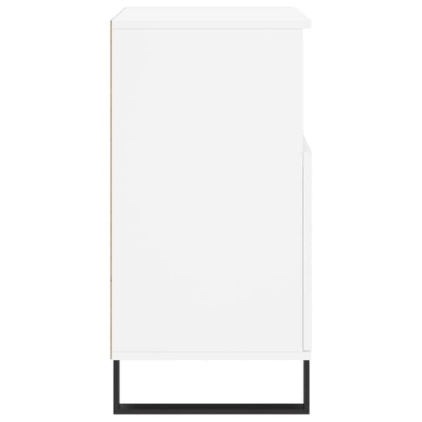 vidaXL Byrå vit 60x35x70 cm konstruerat trä