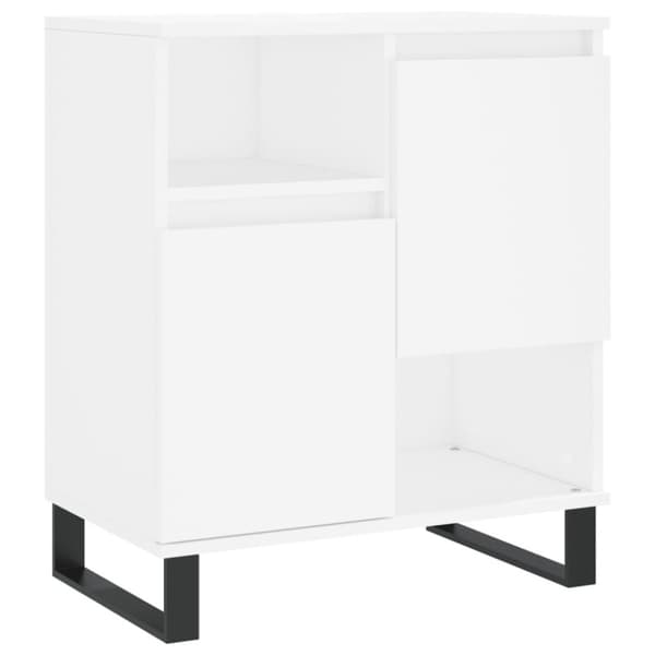 vidaXL Byrå vit 60x35x70 cm konstruerat trä