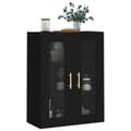 Miniatyrbilde 4 av 11: vidaXL Veggskap svart 69,5x34x90 cm