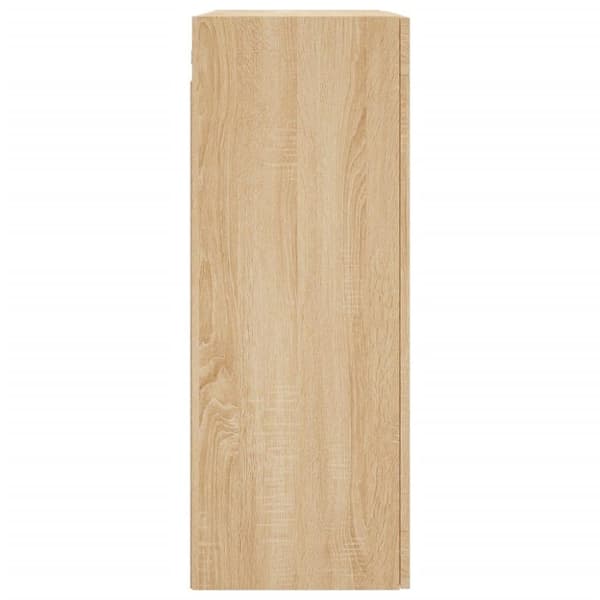 vidaXL væghængt skab 69,5x34x90 cm konstrueret træ sonoma-eg