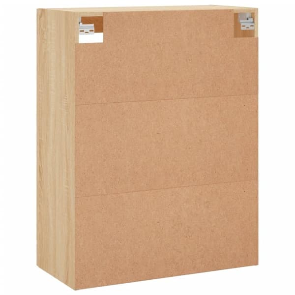 vidaXL væghængt skab 69,5x34x90 cm konstrueret træ sonoma-eg