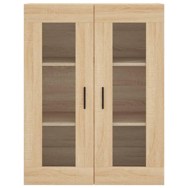 vidaXL Väggskåp sonoma-ek 69,5x34x90 cm