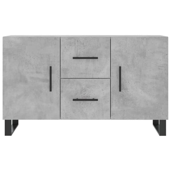 vidaXL Skjenk betonggrå 100x36x60 cm konstruert tre
