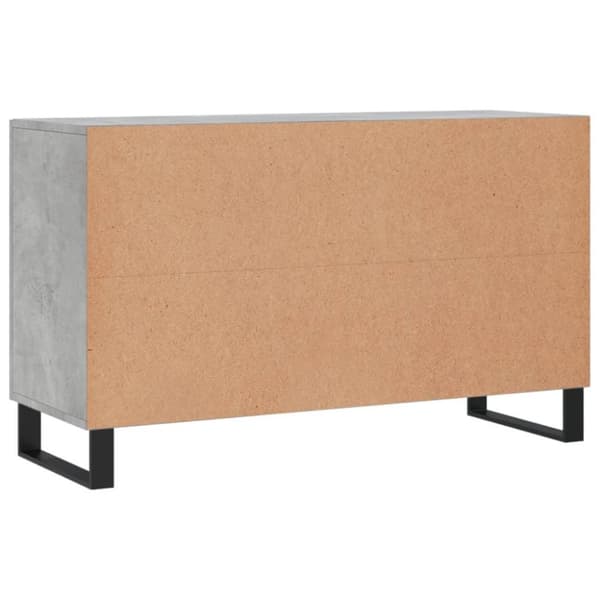 vidaXL Skjenk betonggrå 100x36x60 cm konstruert tre
