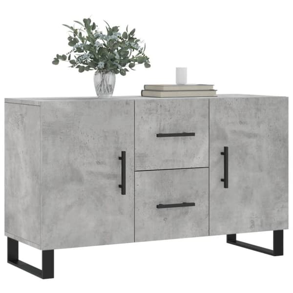 vidaXL Skjenk betonggrå 100x36x60 cm konstruert tre