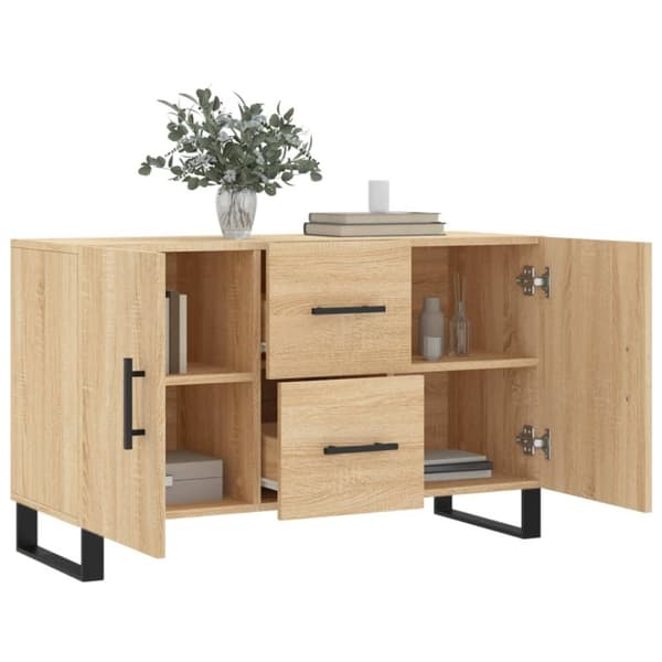vidaXL Senkki Sonoma-tammi 100x36x60 cm tekninen puu