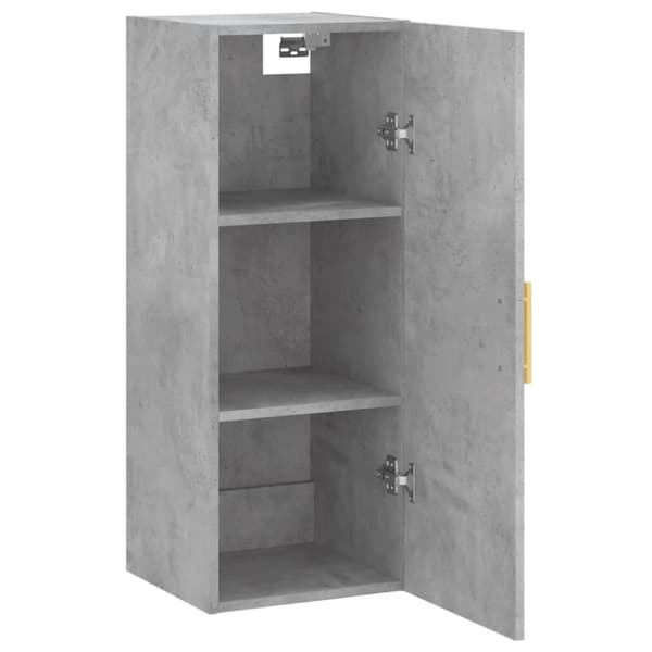 vidaXL vægskab 34,5x34x90 cm konstrueret træ betongrå