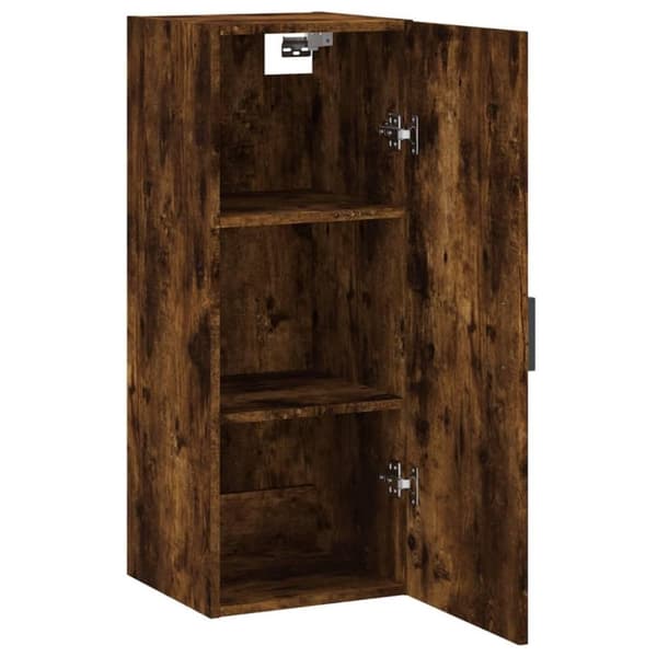 vidaXL vægskab 34,5x34x90 cm røget egetræsfarve