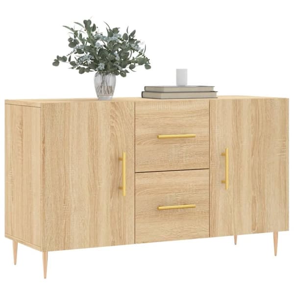 vidaXL skænk 100x36x60 cm konstrueret træ sonoma-eg