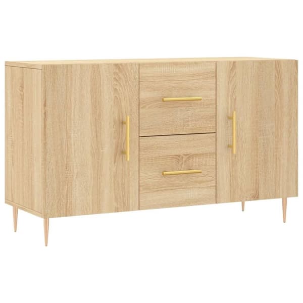 vidaXL skænk 100x36x60 cm konstrueret træ sonoma-eg