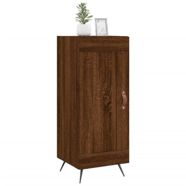 vidaXL skænk 34,5x34x90 cm konstrueret træ brun egetræsfarve