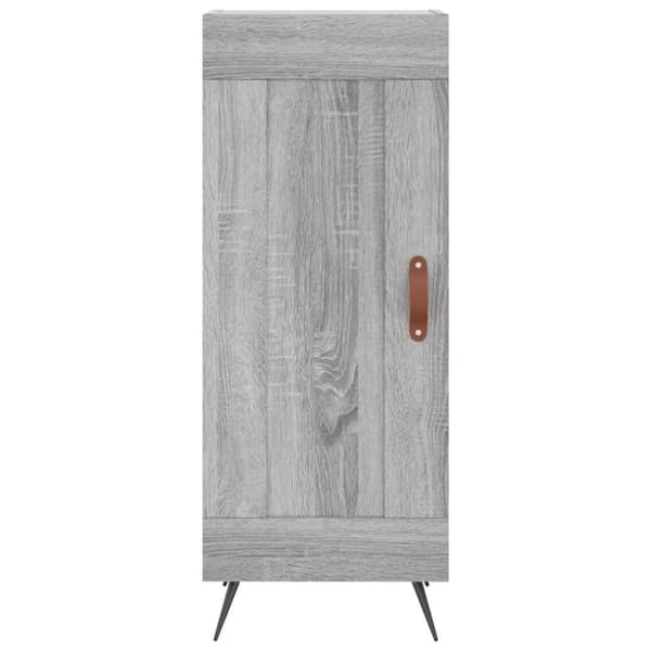 vidaXL skænk 34,5x34x90 cm konstrueret træ grå sonoma-eg