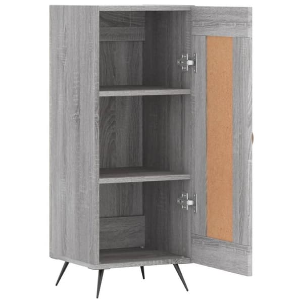 vidaXL skænk 34,5x34x90 cm konstrueret træ grå sonoma-eg