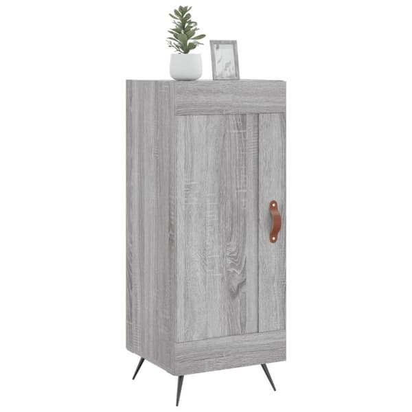 vidaXL skænk 34,5x34x90 cm konstrueret træ grå sonoma-eg