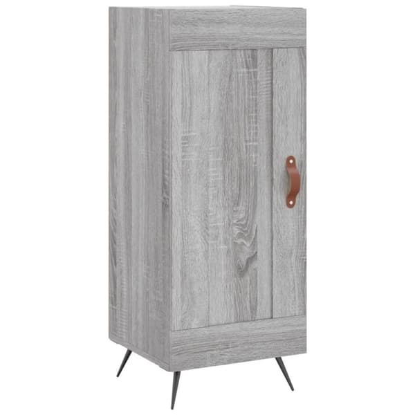 vidaXL skænk 34,5x34x90 cm konstrueret træ grå sonoma-eg