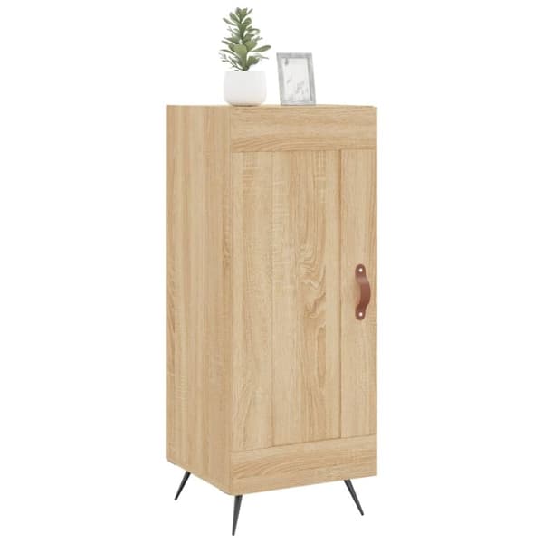 vidaXL skænk 34,5x34x90 cm konstrueret træ sonoma-eg