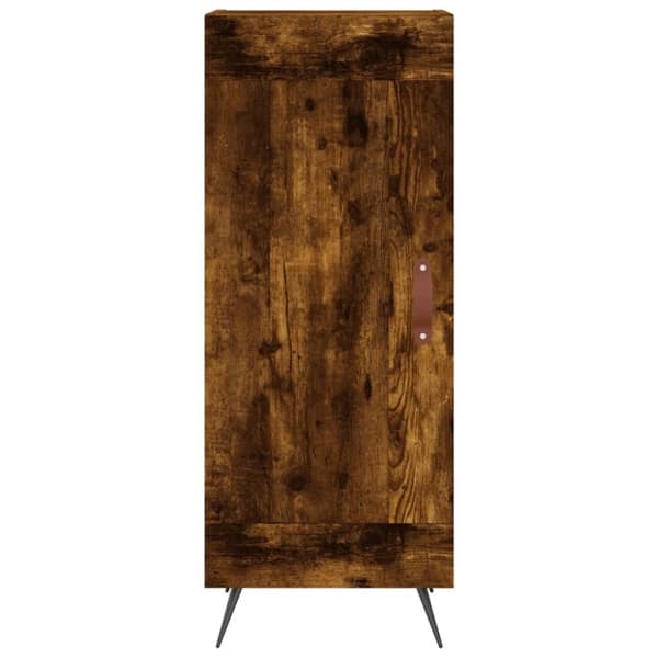 vidaXL Skjenk røkt eik 34,5x34x90 cm konstruert tre