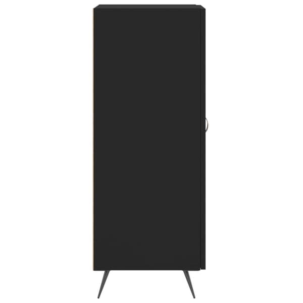 vidaXL Senkki musta 34,5x34x90 cm tekninen puu