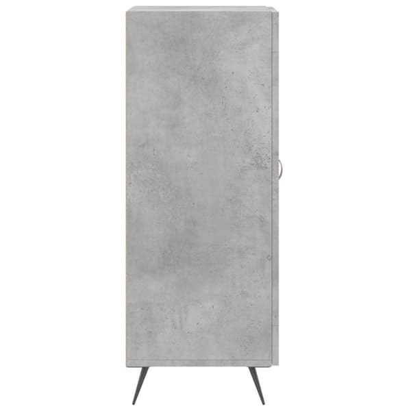 vidaXL Skjenk betonggrå 34,5x34x90 cm konstruert tre
