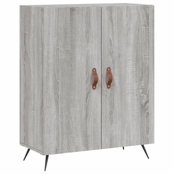 vidaXL højskab 69,5x34x180 cm konstrueret træ grå sonoma-eg