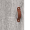 Miniatyrbilde 9 av 11: vidaXL Highboard grå sonoma 69,5x34x180 cm konstruert tre