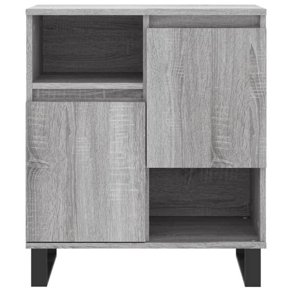 vidaXL Senkit 2 kpl harmaa Sonoma tekninen puu